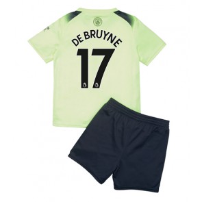 Manchester City Kevin De Bruyne #17 kläder Barn 2022-23 Tredje Tröja Kortärmad (+ korta byxor)